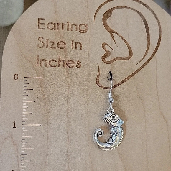 CHAMELEON CHARM EARRINGS - Picture 4 of 6